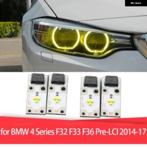 イエロー バラスト 63117263051 ヘッドライト LED インサートボード チップ DRL エンジェルアイ BMW 4シリーズ F32 F33 F36 プレLCI 2014-2017