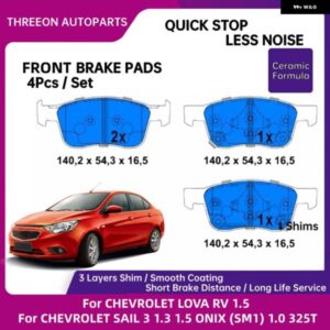 セラミック フロントブレーキ パッド シボレー LOVA RV 1.5 SAIL 3 1.3 1.5 ONIX SM1 1.0 325T SGM SAIC シボレー 90921493