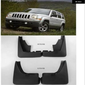 4PCS リアカーアクセサリー マッドガード スプラッシュガード 2009 - 12 JEEP パトリオット