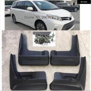 モールドカーマッド フラップセット トヨタ シエナ 2018 2019 2020 マッド フラップ スプラッシュガード マッド フェンダー カーアクセサリー