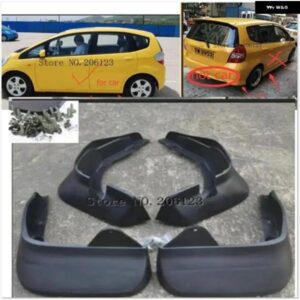 セットモールドマッド フラップ ホンダ ジャズ ハッチバック 2004 - 08 マッド フラップ スプラッシュガード フロント リア マッド フラップ マッドガード