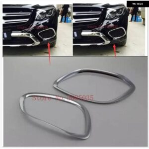 オートアクセサリー クローム フロントヘッド フォグランプ カバー モールディング トリム メルセデス ベンツ GLC X253 2016 - 19