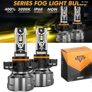 LED フォグランプ バルブ H8 H9 H16 H11 H10 9145 9140 9006 5202 50W 3000K ゴールデンイエローランプ バルブ