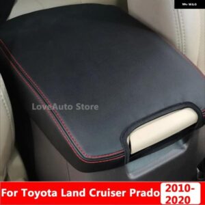 トヨタ ランドクルーザー プラド 150 センター アームレスト ボックス レザーカバー 内装 装飾 レザー パッド 2010-2020