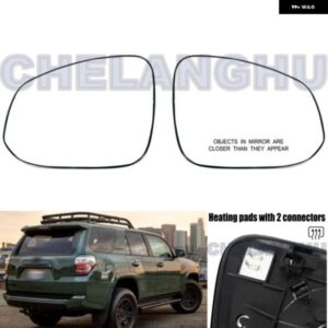リアビュー ヒーター付きミラー ガラス トヨタ 4 ランナー 2014 - 21 US バージョン ペア L+R カーアクセサリー