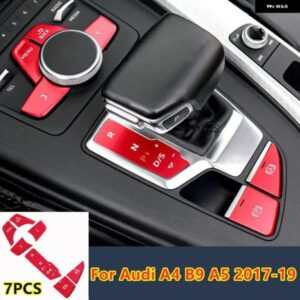 コンソール ギア シフト マルチメディアP ボタン カバー トリム アウディ A4 B9 A5 2017-2019