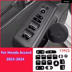 17X ゴム製ウィンドウリフトロックスイッチ ボタン トリム カバー ホンダ アコード 2023-2024