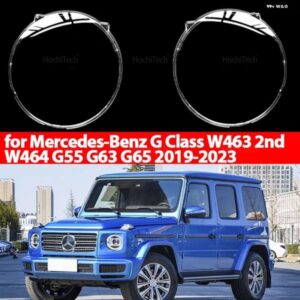 BIG G ヘッドライト カバー ランプシェード ヘッドランプ クリアレンズ カバー ブライトシェル メルセデス G クラス W463 2ND W464 G55 G63 G65 2019-2023