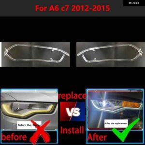 アウディ A6 C7 2013-2015 車用 DRL ガイドプレート デイタイム ランニングライト チューブ 車用 デイタイム ランニングライト