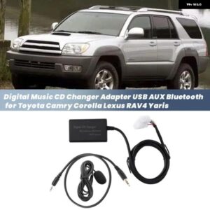 5+7ピン カーデジタルミュージックCDチェンジャー アダプター USB AUX BLUETOOTH ミュージックディスク ボックス トヨタ カムリ カローラ レクサス RAV4