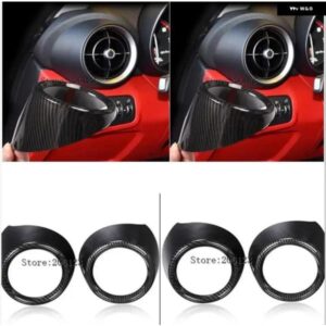 ALFA ROMEO GIULIA 2017 2018 カー スタイリング マットインナー インテリア フロントサイド エアベント アウトレット カバー 2個 自動車アクセサリー