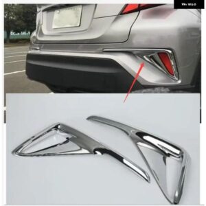 2個 カーボン ABS 車リア フォグランプ ランプ デコレーション カバー カーアクセサリー トヨタ C-HR CHR C HR 2016 2017 2018