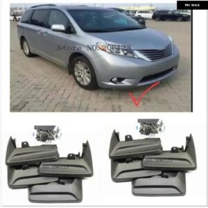 モールドカーマッド フラップセット トヨタ シエナ 2011-2017 マッド フラップ スプラッシュガード マッド フェンダー 2012 - 16