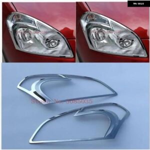 日産 キャシュカイ デュアリス 2007-2012 クロームメッキ フロント ヘッドランプ ヘッドライト カバー トリム キャシュカイ+2 カー スタイリング
