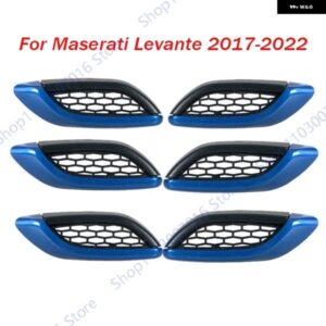 マセラティ レヴァンテ 2017-2020 2021 2022 ブルー カーサイドフェンダー エア アウトレット ベントカバー ストリップ フロントドアフェンダー 670065951