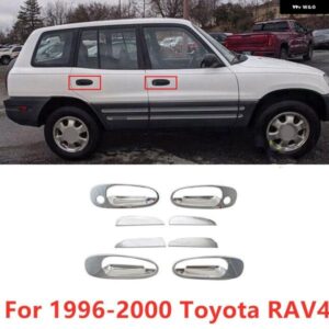 8個 クロームサイド ドアハンドル ボウルカバー トリム 装飾 トヨタ RAV4 1996-2000