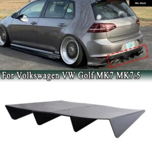 フォルクスワーゲン VW ゴルフ MK7 MK7.5 DIY リア バンパー ディフューザー 4シャークフィンスポイラー レーシングロアスプリッター カスタム MOCパーツ