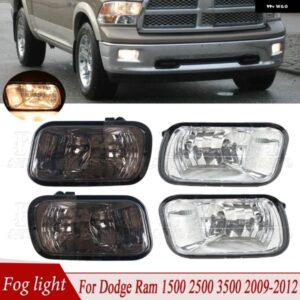 車用 フロント クリア バンパー フォグランプ ハロゲン フォグランプ ダッジ ラム 1500 2500 3500 2009 - 12 55372735AB 55372734AB