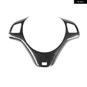 カーボン スタイル 車内 ステアリングホイール 装飾 カバー トリム モールディング BMW 3シリーズM3 E90 E92 E93 2007-2011用