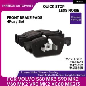 フロントセラミックブレーキ パッド ボルボ S60 MK3 S90 MK2 V60 V90 II XC60 2 31423651 31423652 31658359