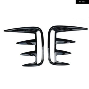 2個 ブラック ABS フロント フォグランプ ライトカバー バー トリム ランドローバー L462 ディスカバリー 5 2017 - 20