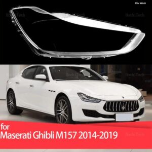 車用 ヘッドライト カバー ランプシェード 防水 明シェルカバー ランプ クリアレンズ カバー マセラティ ギブリ M157 2014 2017 2018 2019