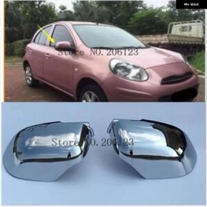 カー スタイリング クロームサイドミラー カバー 日産 マーチ マイクラ K13 2010-2013 - 16