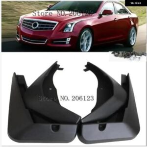 4個 車用 フロント リア マッド フラップ スプラッシュガード フェンダー マッドガード キャデラック ATS 2013 - 16 マッド フラップ