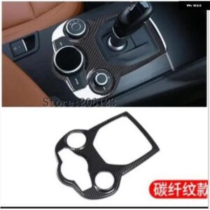 カーボン スタイル アルファロメオ ジュリア ステルヴィオ 2016 2017 2018 ABS クローム センター コンソール デコレーション フレーム トリム カーパーツ