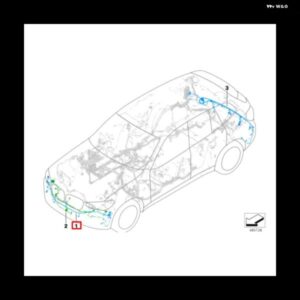 車用フロント バンパー ハーネス レーダーワイヤーセット 61126991959 BMW X3 G01 G08 X4 G02 2017-2021 PDC パーキング エイド