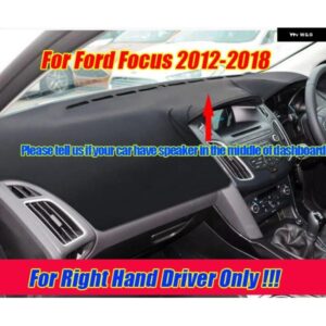 RHDレザー ダッシュボード カバー ダッシュ プロテクター パッド マット フォード フォーカス 2012-2018