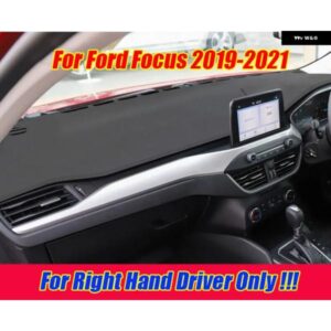 RHDレザー ダッシュボード カバー ダッシュ プロテクター パッド マット フォード フォーカス 2019-2021