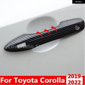トヨタ カローラ 2019 - 22 車 ABS クローム ドアハンドル カバー ボディ 外装 装飾 アクセサリー カバー
