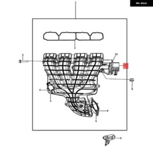 車用吸気 マニホールド ランナー コントロール バルブ 04884549AD ダッジ ジープ コンパス パトリオット 2007-2013 アクチュエーター フロー コントロール