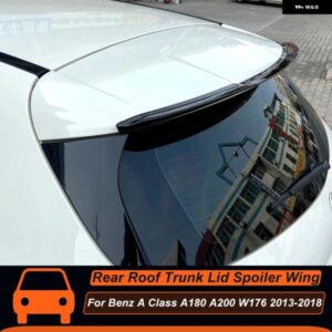 メルセデス ベンツ A クラス W176 A180 A200 2013-2018 リアルーフ トランク リッドスポイラー ウィング ブラック ABS アップグレード