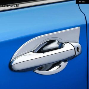 車用 ABS クロームハンドル カバー ドアハンドル アウター ボウル トリム トヨタ RAV4 RAV-4 2016 2017 2018 2015 2014 アクセサリー