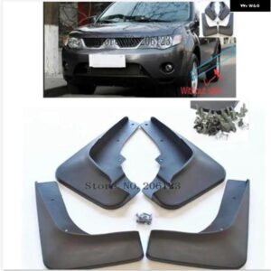 マッド フラップ 三菱 アウトランダー 2006 2007 2008 フロント リア モールド車 マッド フラップ マッド フラップ スプラッシュガード マッドガード