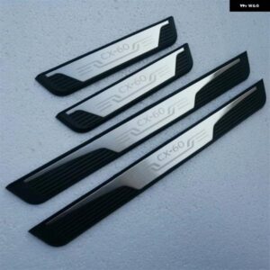 マツダ CX60 ドアシル プロテクター カーアクセサリー オートスレッショルド スカッフプレート ステッカー ペダル トリム スタイリング 2022 2023 2024