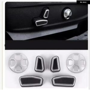 ABS 6個 内装 シート調整 ボタン 装飾 車 ステッカー カー スタイリング アルファロメオ ジュリア ステルヴィオ 2017 2018