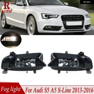 フロント フォグライト ランプ ホワイト バルブ ハロゲン フォグランプ アセンブリ アウディ S5 A5 S-LINE 2013 - 16 8T0941699G 8T0941700G