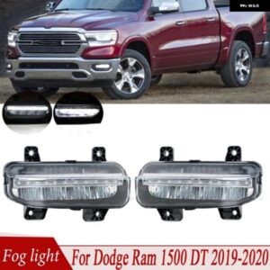 ダッジ ラム 1500 DT 2019-2020 LED カーフロント バンパー フォグランプ フォグライト 82215273AB ヘッドライト フォグライト カーアクセサリー