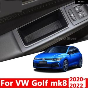 VW ゴルフ 8 MK8 2020 2021 2022 車用フロントドアインナー アームレスト ハンドルドア多機能 収納 ボックス アクセサリー