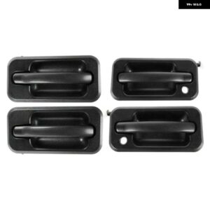 外装 外側 ドアハンドルセット 4個 カーパーツ 2003-2009 ハマー H2 ブラック テクスチャード 131609870457 15104792 10360326