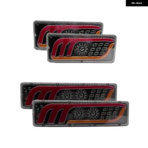 2個 LED トラック テールライト ウィンカー リア ブレーキライト リバースシグナルランプ トレーラー トラック バス キャラバン ハザードランプ