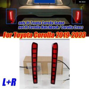 スクエアリア バンパー デコレーションランプ LED ブレーキライト トヨタ カローラ 2019-2023