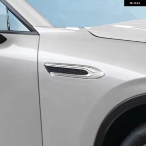 マツダ CX-60 CX60 CX 60 2022 2023 2024 フロントエアフローベントフェンダーリーフボード 装飾 ステッカー サイドウィング エアベント カバー