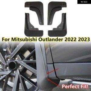 4X フロントリア スプラッシュフェンダーマッド フラップ ガード 三菱 アウトランダー2022-2023