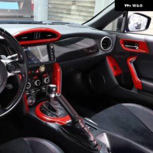 トヨタ 86 GT 2012-20 ABS レッド カー ギア シフト カップ ホルダー エアコン ステッカー スバル BRZ ZC6 2012-2020 カーアクセサリー