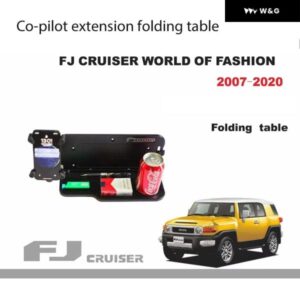 トヨタ FJクルーザー 副パイロット用 延長 折りたたみ テーブル 副パイロット用 携帯電話ドリンク ホルダー 合金 内装アクセサリー