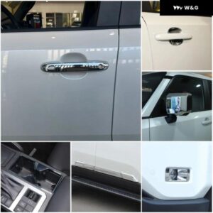 トヨタ ランドクルーザー プラド 250 LC250 24-25 ABS シルバー カーキット ドアボウルハンドル バックミラー フロント フォグランプ トリム ステッカー